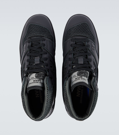Shop Junya Watanabe X New Balance 650 Suede Sneakers In Black