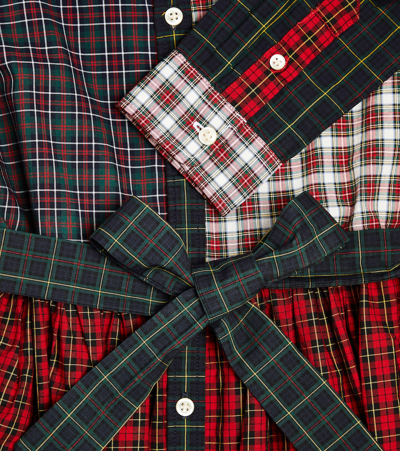 Polo Ralph Lauren Junia Checked Cotton Shirt Dress In Multicoloured