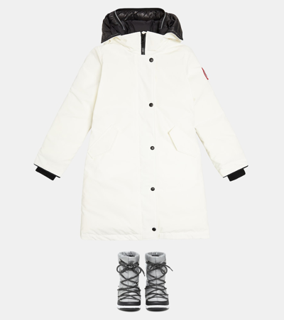 Canada Goose Brittania Water-repellent Padded Coat In White
