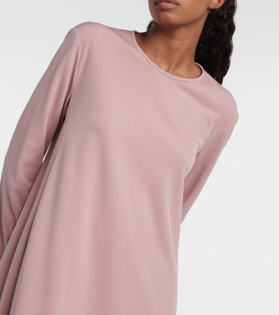 Max Mara Quarto Jersey Minidress In Pink