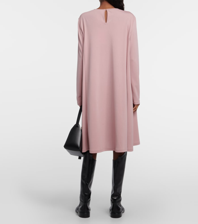 Shop Max Mara Quarto Jersey Minidress In Pink