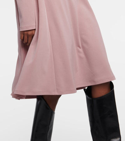 Max Mara Quarto Jersey Minidress In Pink