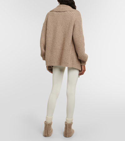 Shop Loro Piana Cashmere Cardigan In Brown