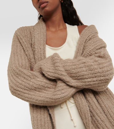 Shop Loro Piana Cashmere Cardigan In Brown