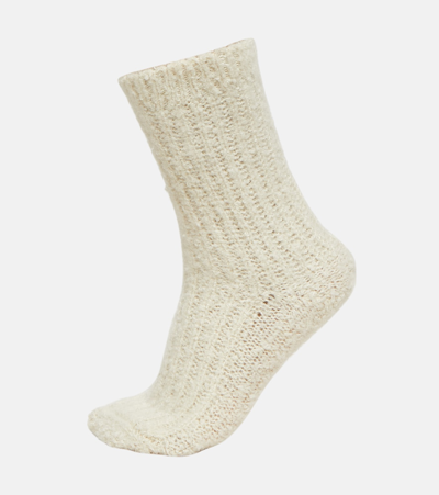 Shop Loro Piana Cashmere Socks In White