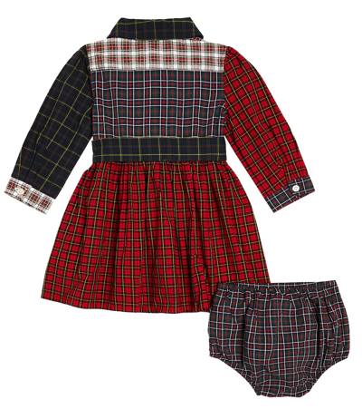 Polo Ralph Lauren Baby Girl's Plaid Mixed Media Shirtdress & Bloomers Set In Multicoloured