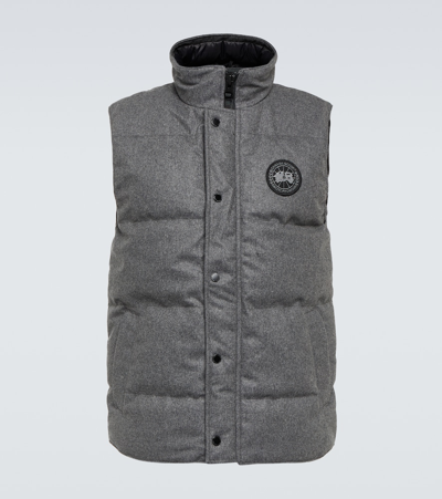 Shop Canada Goose Garson Wool-blend Vest In Grey