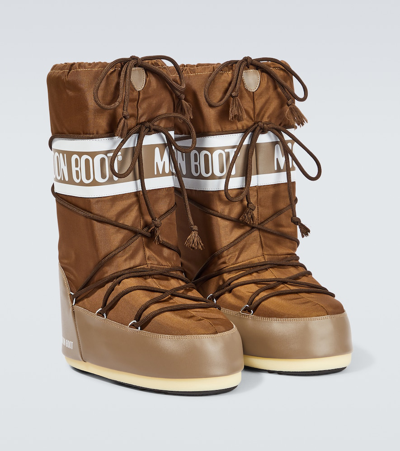 Shop Moon Boot Icon Snow Boots In Brown