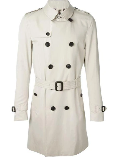 Shop Burberry Belted Trench Coat