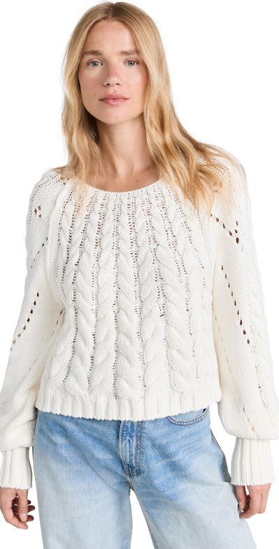 Shop Free People Sandre Pullover Ivory
