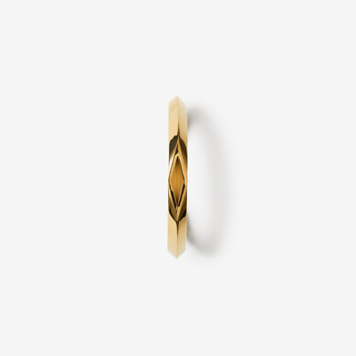 Shop Burberry Hollow Cuff In Gold
