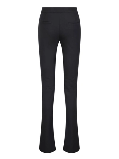Off-white Black Flared Trousers In Black