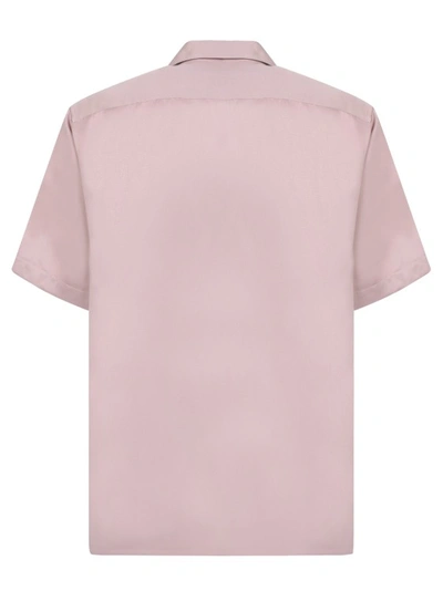Shop Brioni Cotton-linen Blend Shirt In Purple