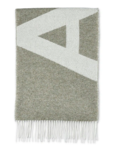Shop Apc Taupe Wool Blend Scarf In Neutrals