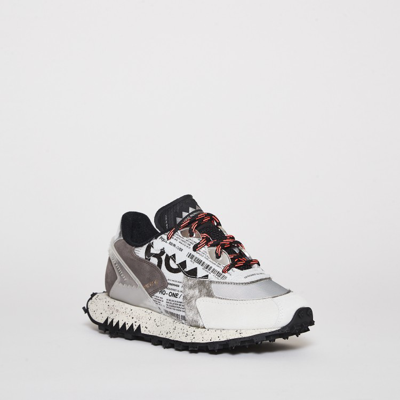 Shop Run Of Silver Leather Sneakers