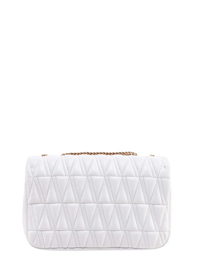 Shop Versace White Virtus Shoulder Bag