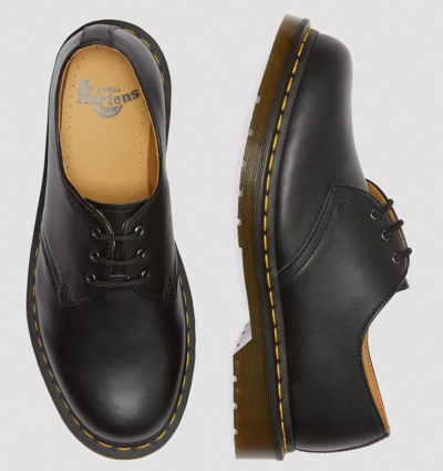 Shop Dr. Martens' Oxford Shoes 1461 In Black Nappa