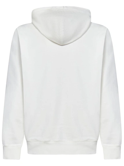 Shop Balmain White Cotton Hooded