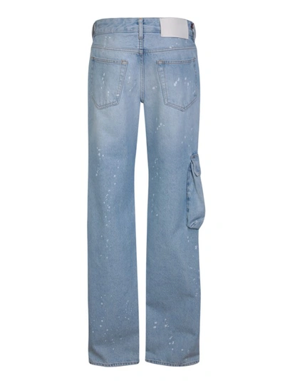 Shop Off-white Light Blue Cargo Jeans