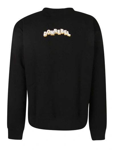 Shop Domrebel Black Cotton Sweatshirt