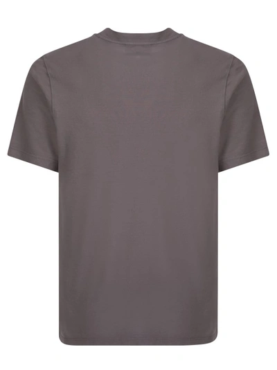 Shop Lardini Brown Cotton Jersey T-shirt In Grey