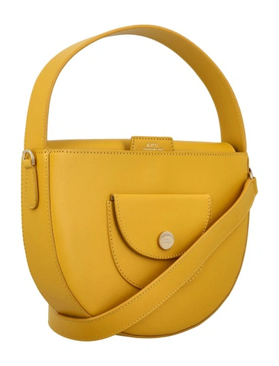 Shop Apc Le Pocket Small Bag In Yellow