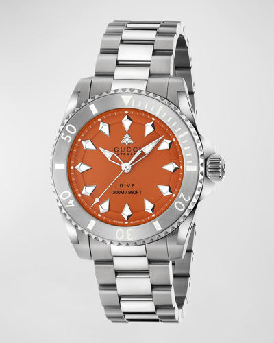 Shop Gucci Men's  Dive Bracelet Watch, 40mm