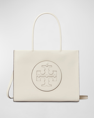 Shop Tory Burch Ella Bio Small Tote Bag In Warm White