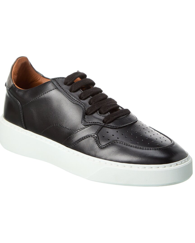 Shop Aquatalia Dimitri Weatherproof Leather Sneaker In Black