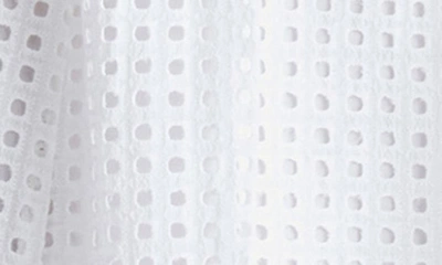 Shop Steve Madden Denise Eyelet Cotton Halter Midi Dress In Optic White