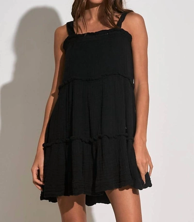 Shop Elan Tiered Mini Dress In Black