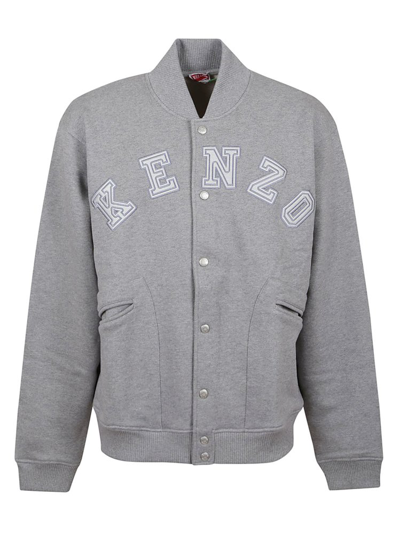 Shop Kenzo Academy Button In Grey