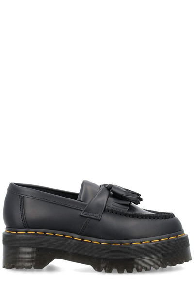 Shop Dr. Martens' Dr. Martens Adrian Platform Tassel Detaied Loafers In Black