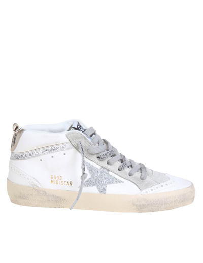 Shop Golden Goose Deluxe Brand Star Embellished Mid Sneakers In White