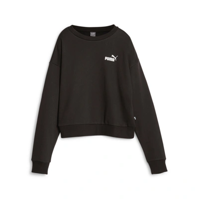 Shop Puma Women's Ess+ Sweatshirt In Black