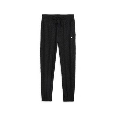 Shop Puma Women's Fit Training Branded Jogger In Black