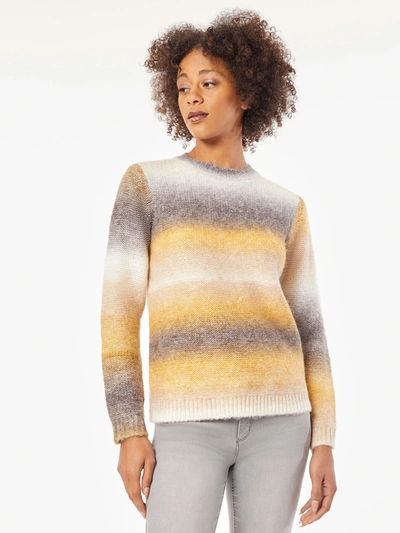 Shop Jones New York Relaxed Stripe Crewneck Sweater In Multi