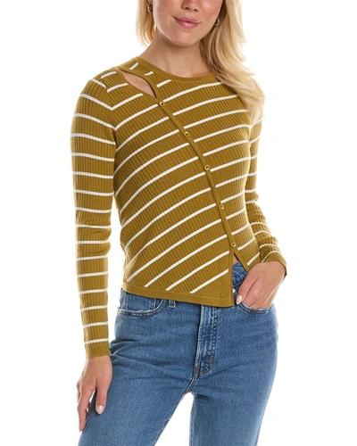 Shop Colette Rose Cutout Sweater In Yellow