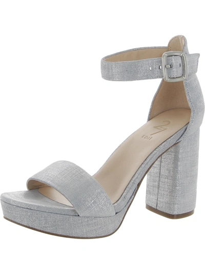 Shop 27 Edit Briar Womens Ankle Strap Platform Sandals In Silver