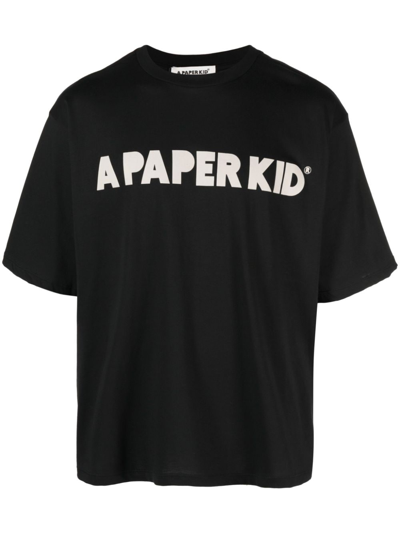 Shop A Paper Kid Cotton T-shirt With Logo