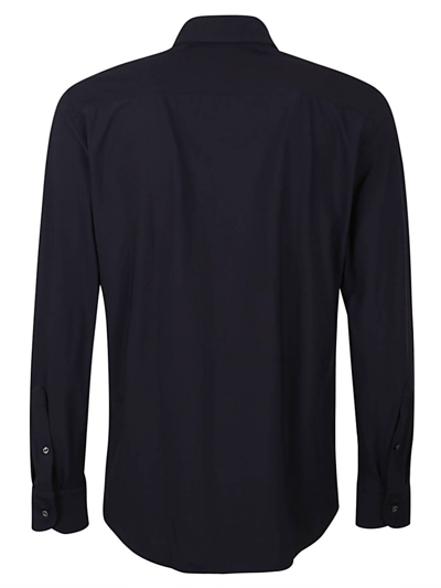 Sonrisa Long Sleeve Stretch Cotton Shirt In Black