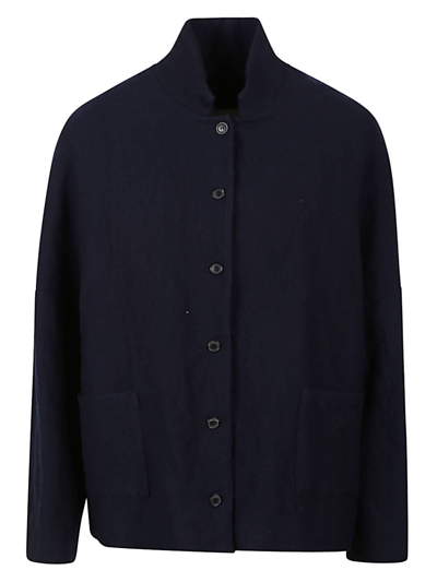 Sonrisa Long Sleeve Stretch Cotton Shirt In Black