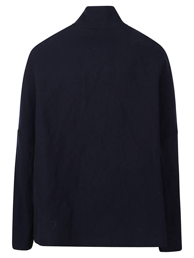 Sonrisa Long Sleeve Stretch Cotton Shirt In Black