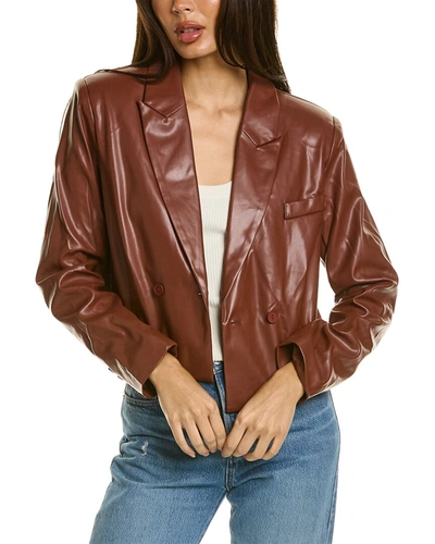 Shop Area Stars Crop Jacket In Brown