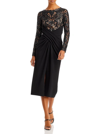 Shop Tadashi Shoji Womens Sequined Midi Cocktail And Party Dress In Multi
