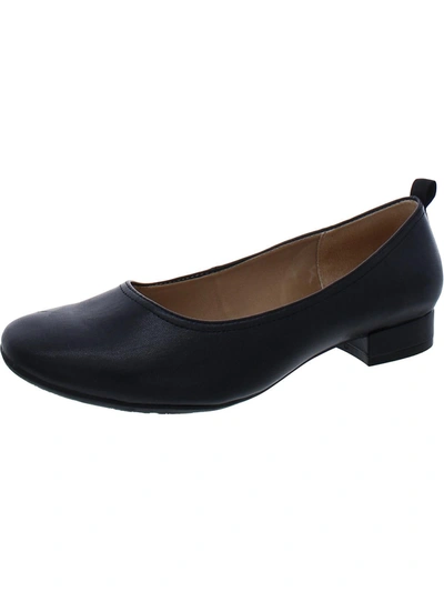 Shop Lifestride Cameo Womens Faux Leather Round Toe Loafers In Blue
