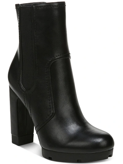 Shop Bar Iii Graciie P Womens Faux Leather Ankle Ankle Boots In Black