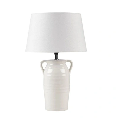 Shop Home Outfitters White Table Lamp, Great For Bedroom, Living Room, Modern/contemporary