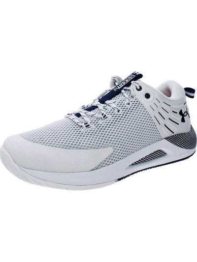 Shop Under Armour Ua Hovr Block City Womens Volleyball Gym Athletic And Training Shoes In White