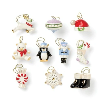 Shop Lenox Christmas Memories 10-piece Ornament Set, Porcelain
